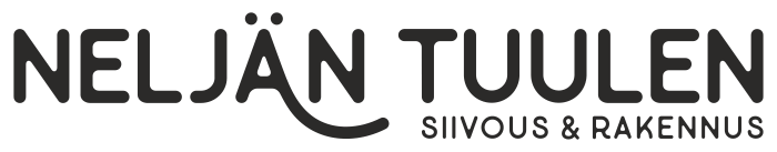 Neljän tuulen siivous ja rakennus - Logo